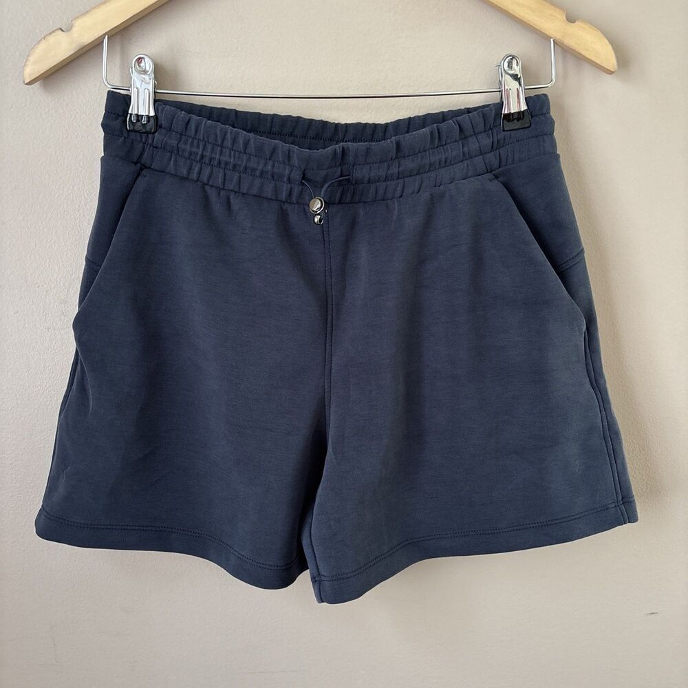 ODODOS Womens XS Navy Blue Sweat Shorts Athletic Lounge Casual Pockets